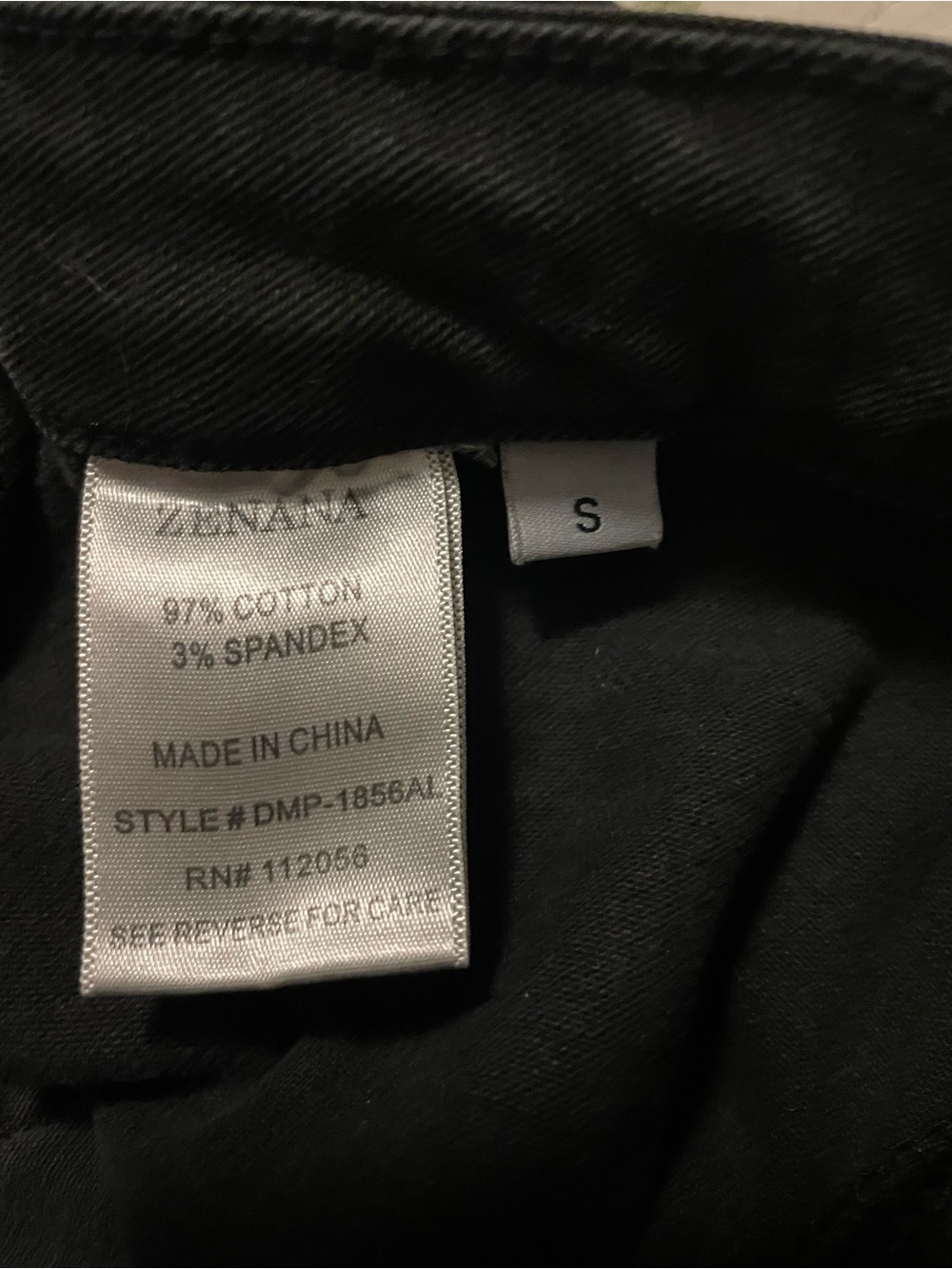 Zenana High Rise Wide Leg Raw Hem Black Jeans Size S - Picture 4 of 5